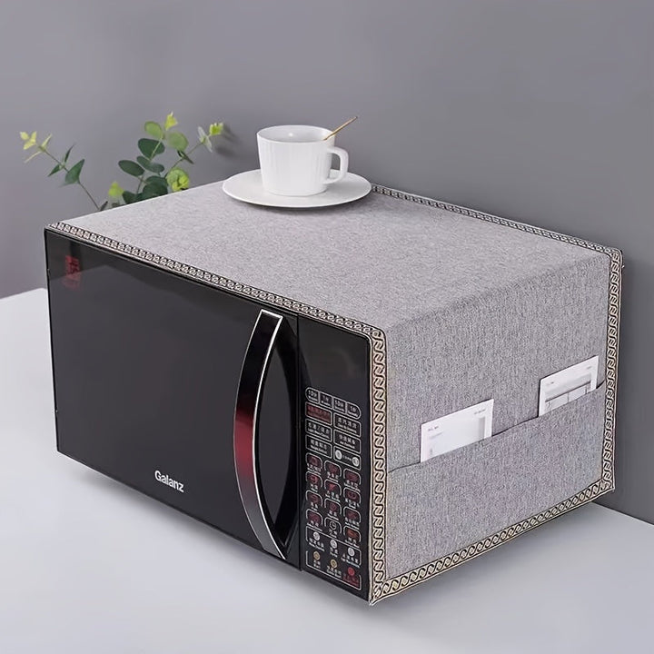 Protector de polvo para microondas de poliéster de alta calidad - Accesorio de protección para electrodomésticos