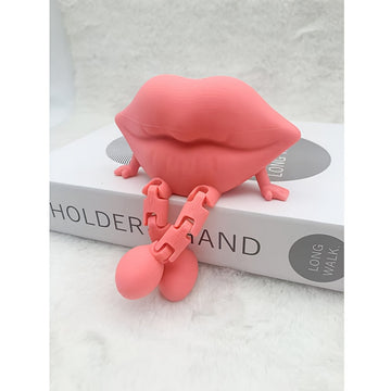 Una nueva pieza de decoración creativa de labios rojos en 3D para el hogar y el coche, perfecta como regalo para amigos en el Día de San Valentín o para arreglos de escena de bodas.