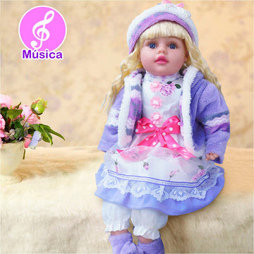 Muñeca Bebé Clásica Realista Música Juguete Infantil CD172409