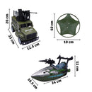 Set Militar Vehículos X6 Accesorios Juguete Niños HW-M3031