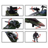 Set Militar Vehículos X6 Accesorios Juguete Niños HW-M3031