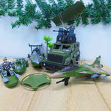 Set Militar Vehículos X6 Accesorios Juguete Niños HW-M3031