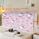 Fundas para Cabecero de Cama Rosa de Sanrio Hello Kitty - Poliéster Antipolvo, Fácil de Limpiar y Duradero, Diseño Lindo de Hello Kitty con Lazos y Magdalenas, Perfecto para Habitaciones Infantiles o Decoración Caprichosa del Hogar