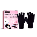2 pares de guantes de protección para uñas - UPF 50+ Anti-Manos para manicuras de gel, oscurecimiento y estilismo, no tóxicos y sin alcohol, se ajustan a todos los tamaños de uñas, accesorio de arte de uñas