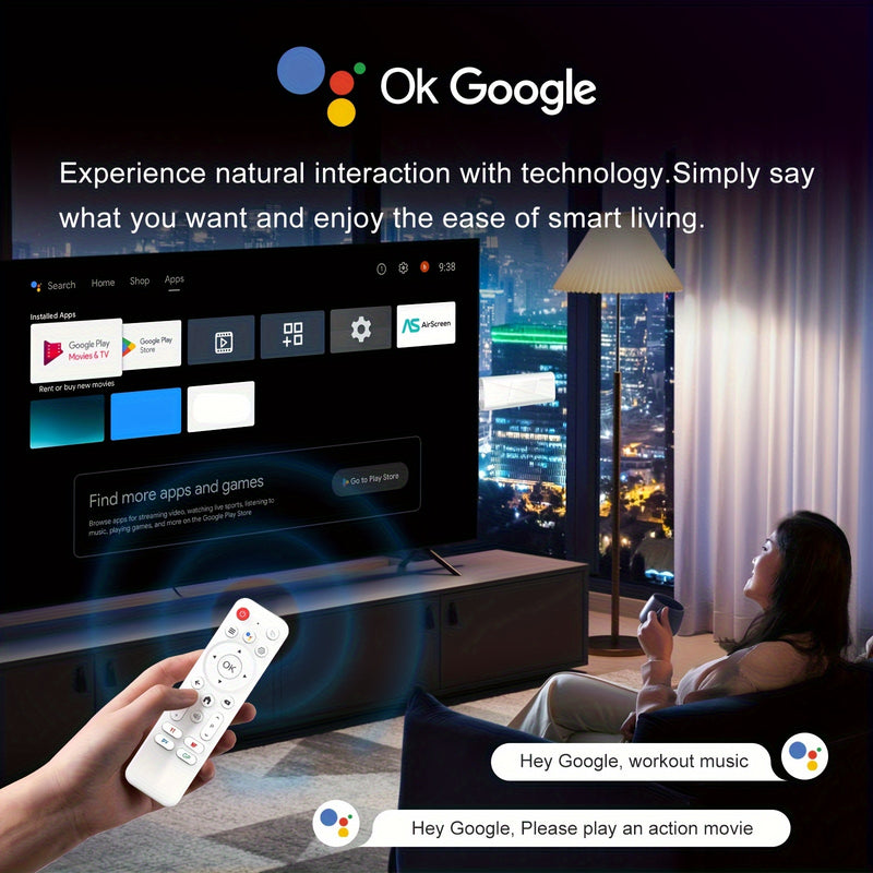 2025 Nueva Llegada H96 MAX RK3518 Smart TV Stick con Android 14.0, WiFi6, BT5.4, Ethernet 100m, Resolución 4K@60Hz, Salida HD, Asistente AI Caja Reproductor de TV