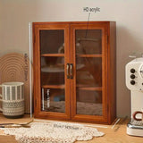 Armario de Almacenamiento Retro de Madera con 22 Escenas y Tapa Abatible – Organizador Multifuncional para Cosméticos, Accesorios y Suministros de Oficina, Ideal para Dormitorio, Baño y Espacio de Trabajo, Incluye Película Protectora Transparente