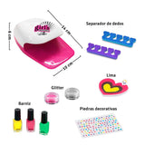 Kit Secadora de Uñas Juguete Spa Set Manicura Barniz MBK326