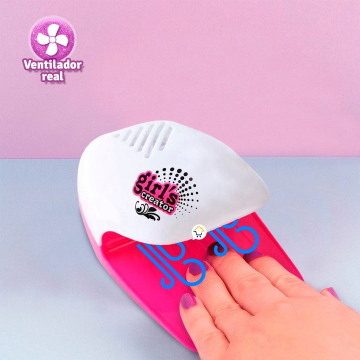 Kit Secadora de Uñas Juguete Spa Set Manicura Barniz MBK326