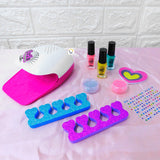 Kit Secadora de Uñas Juguete Spa Set Manicura Barniz MBK326