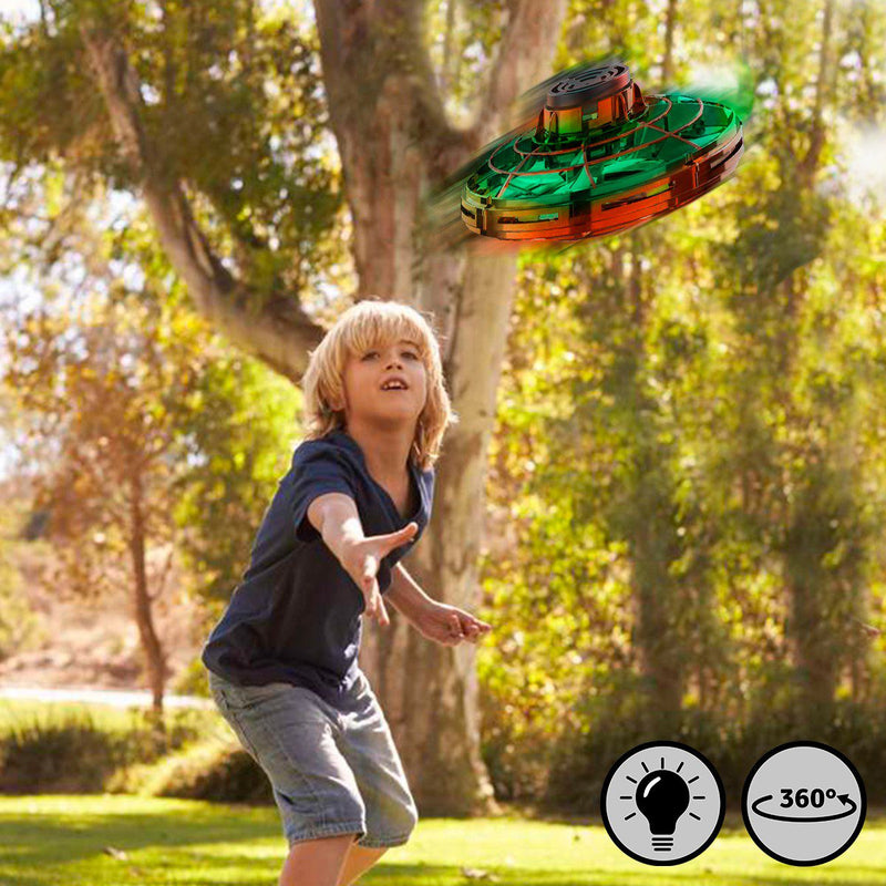 Dron Mini Ovni Volador Bumerang  Led Recargable Juguete Infantil  EDR4867