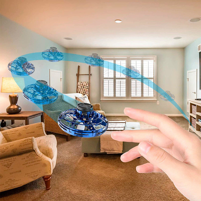 Dron Mini Ovni Volador Bumerang  Led Recargable Juguete Infantil  EDR4867