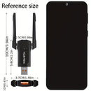 Adaptador sin varillas Mini para PC de Escritorio, Adaptador WiFi USB 900Mbps con Antena Dual Band de Alta Ganancia Integrada, Compatible con Windows 7/8/10/11 y Portátiles – ¡Activa tu Computadora en Segundos y Crea un Punto Acceso Móvil!