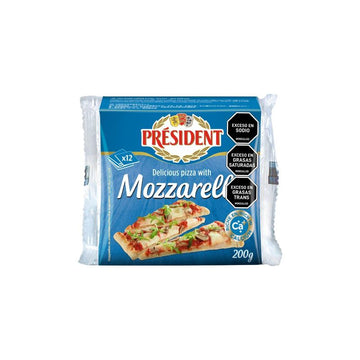 QUESO FUNDIDO  PRESIDENT 200G MOZAR TAJA
