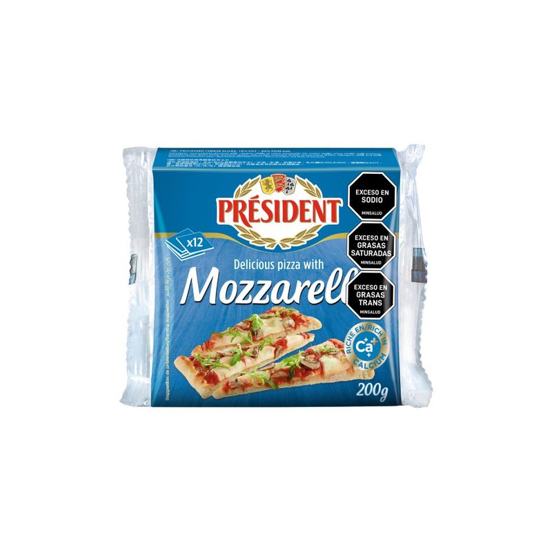 QUESO FUNDIDO  PRESIDENT 200G MOZAR TAJA