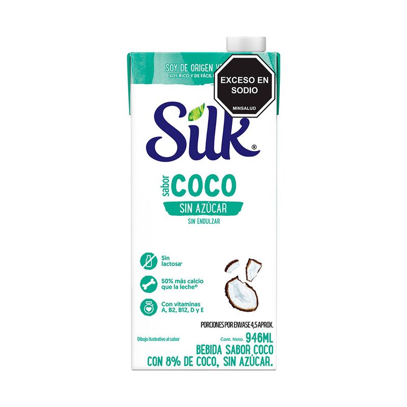 BEBIDA SILK 946ML COCO S/AZUCAR