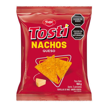 NACHOS YUPI 160G QUESO