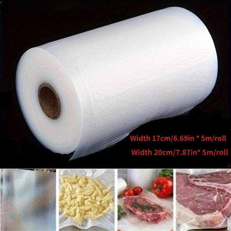 Bolsa de Almacenamiento de Alimentos para Cocina, Utilizada para Bolsas de Sellado al Vacío para Mantener los Alimentos Frescos 16.99/19.99cm*5.0metros