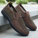 Zapatillas Casuales de Negocios para Hombre, Zapatillas Slip-On - Malla Ligera y Material PU Transpirable, Adecuadas para Senderismo al Aire Libre, Entrenamiento y Uso Diario en Todas las Estaciones - Estilo Urbano Gris/ con Suela de PVC, Diseño Moderno