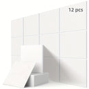 12 piezas de Paneles Absorbentes de Sonido de Alta Densidad Blancos, 30cm x 30cm x 0.9cm - Ideales para Oficinas, Estudios de Música, Salas de Grabación, Aulas, Cine en Casa y Reducción de Ruido en Dormitorios, Pared Decorativa, Techo