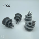 4/8pcs 4581DD3002A Rueda de Estante para Lavavajillas de Fácil Instalación y Componentes de Reemplazo de Eje y Rodillo para Lavavajillas LG 4581DD9001B, AP4437685, 1266813