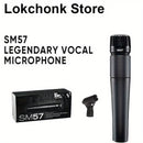 Micrófono vocal legendario SM57 - Micrófono dinámico profesional de metal para canto en escena, karaoke, grabación de B-Box, cableado, conector XLR, negro, actuación en escena | Micrófono profesional | Acabado metálico