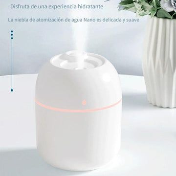 Humidificador Portátil USB de 220ml - Silencioso, Ideal para Coches, Residencias Universitarias y Dormitorios | Mejora el Estado de Ánimo y Hidrata la Piel | Elección de Regalo Perfecta