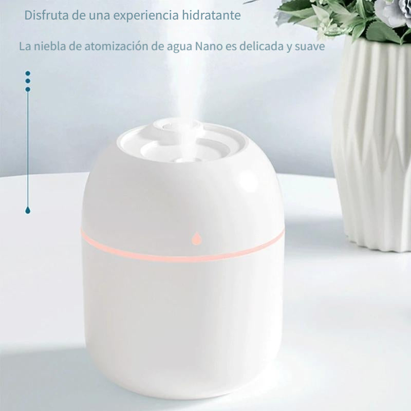 Humidificador Portátil USB de 220ml - Silencioso, Ideal para Coches, Residencias Universitarias y Dormitorios | Mejora el Estado de Ánimo y Hidrata la Piel | Elección de Regalo Perfecta