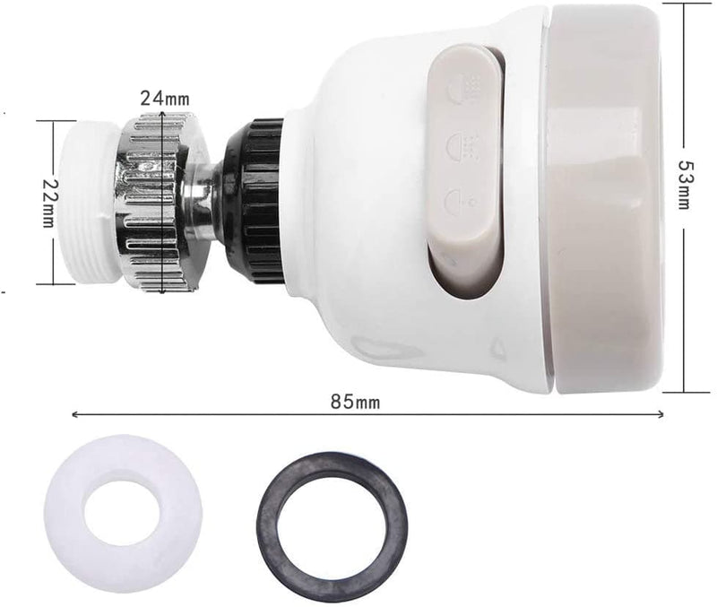 Cabezal de Grifo 360° Llevas de regalo 1 Set de tapas x 6 Unidades