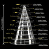 1pc 4/6/10 Tier Soporte De Exhibición De Macarrón Redondo Soporte De Pastel Postre Soporte De Cupcake Bandeja De Galletas Estante Exhibición De Postres Para Boda Fiesta De Cumpleaños Baby Shower Decoración De Panadería Halloween Navidad Acción De Gracias