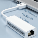 Adaptador de red Ethernet USB 2.0 portátil con velocidad de 100 Mbit/s, función Plug-and-Play, no requiere controlador.