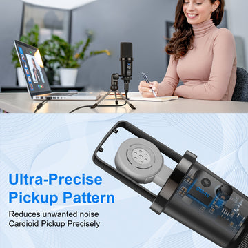 Kit de Micrófono USB Profesional, Plug and Play - Ideal para Estudios, E-Sports y Grabación con Calidad de Sonido Clara
