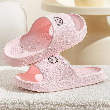 Pantuflas nuevas para mujer, suaves, sandalias de verano para baño y ducha, antideslizantes, suela blanda EVA, unisex