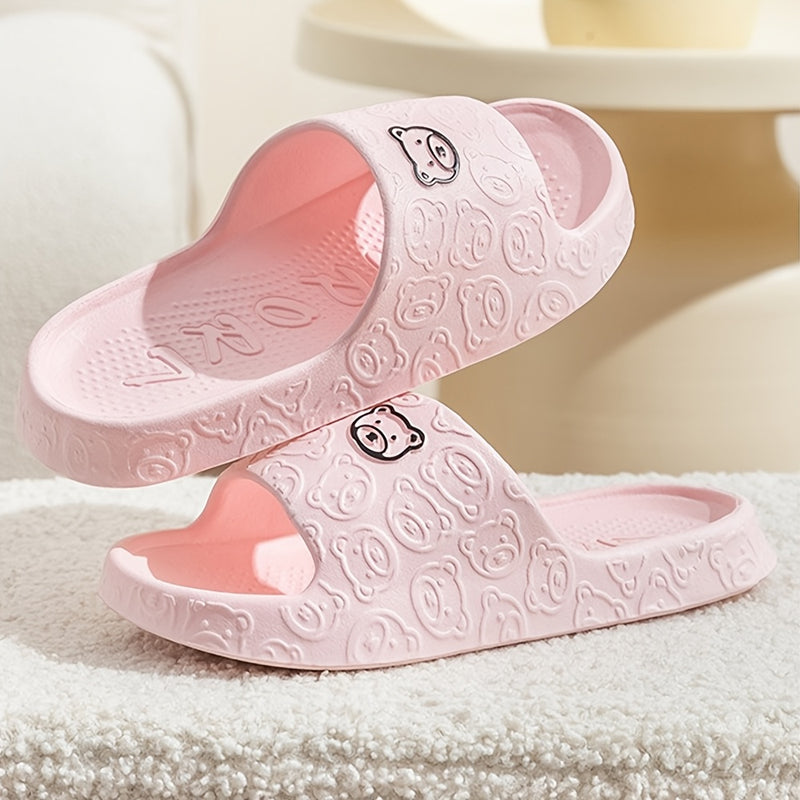 Pantuflas nuevas para mujer, suaves, sandalias de verano para baño y ducha, antideslizantes, suela blanda EVA, unisex