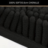 2pcs Alfombra de Baño de Chenilla, Alfombra de Baño Rectangular en Forma de U, Alfombra de Peluche Esponjosa para Baño, Absorbente y Antideslizante, Decoración de Baño
