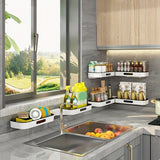 Maximiza el espacio en tu baño con este estante de plástico montado en la pared