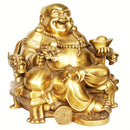 1 pza., Estatua de resina para la suerte y la felicidad, riendo en la silla del dragón del emperador, estatuas y esculturas de latón decoración del hogar, regalos para el año nuevo chino/día de San Valentín/día de la madre/día del padre/cumpleaños