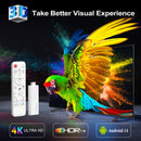 H96Max H313 TV Stick Android 4K - Wi-Fi 6, 2.4G y 5G, USB 2.0, sin batería, control remoto, resolución 4K, Android 14, sistema de entretenimiento, alimentación por USB