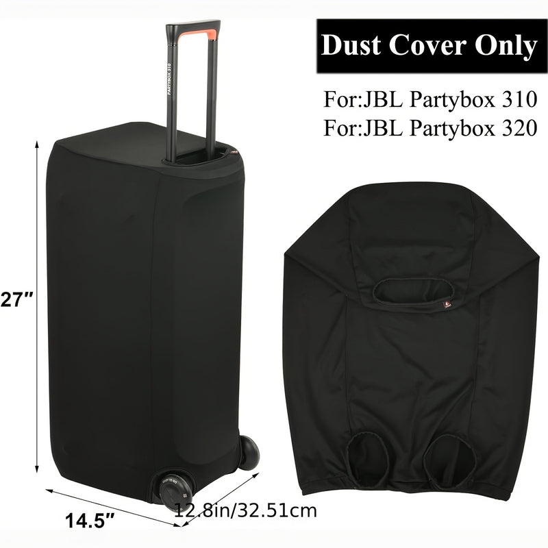 Fundas de polvo para altavoz al aire libre JBL Partybox 310/320 - Funda protectora elástica de spandex con banda elástica, manga deslizante para altavoz portátil, compatible con Partybox 310/320 (altavoz no incluido)