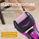 XUMTOM Lijadora eléctrica de pies - Lijadora de pies portátil con batería seca, con paño abrasivo giratorio, exfoliación sin dolor para la piel dura, eliminación de callos, mango antideslizante, ideal para uso en casa y viajes, cuidado de pies en viajes