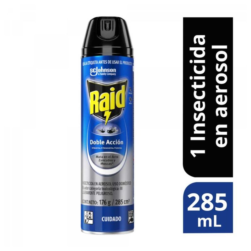 INSECTIC RAID 285ML ZANCUDOS MOSCAS