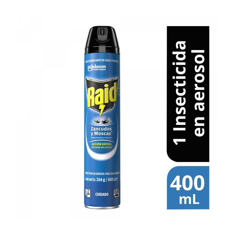 INSECTIC RAID 400ML ZANCUDOS/MOSCAS