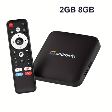 TV Box Inteligente H96 MAX Jingchen S905L3 Quad Core CPU Android 14.0, 2GB/16GB RAM, Salida 4K HD, WiFi Dual Band 2.4G/5G, BT4.0+LAN, Asistente de Voz Google, 2 Puertos USB 2.0