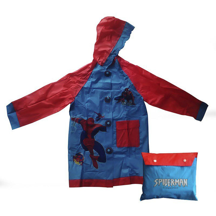 Combo Impermeables Niños Spider man + Sombrilla + Silbato + Estuche GRATIS!