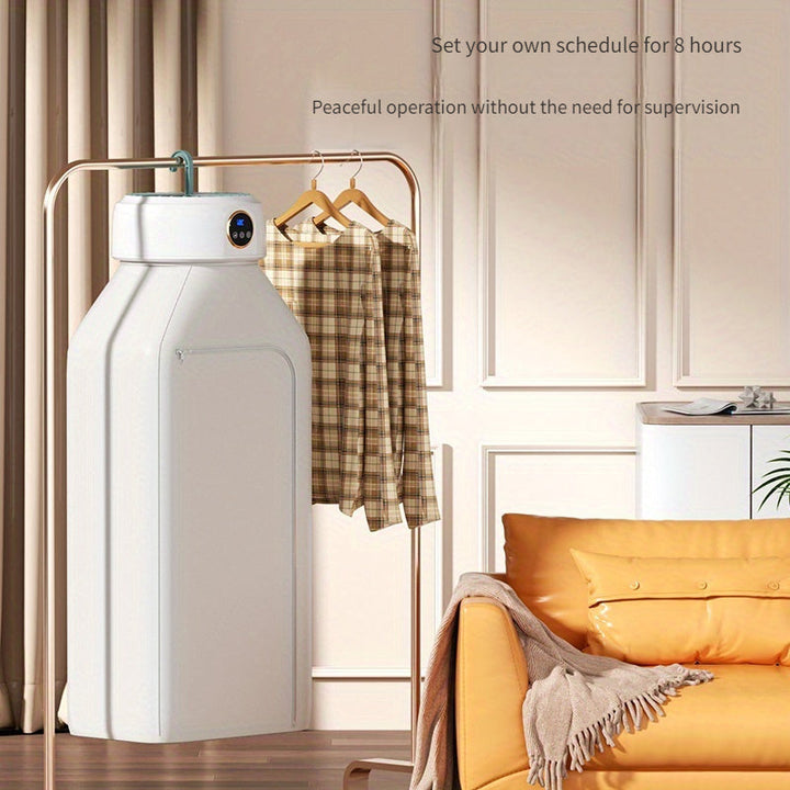 Secadora de ropa portátil para el hogar, secado rápido con aire cálido automático, secadora de ropa pequeña para colgar en residencias universitarias