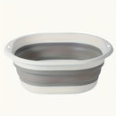 Bacinilla de lavandería plegable y portátil - Diseño moderno, multiusos para baños de pies y lavado, plástico duradero, no necesita electricidad, ideal para apartamentos y autocaravanas, bañera para pies, contenedor de lavado versátil, estilo contemporán
