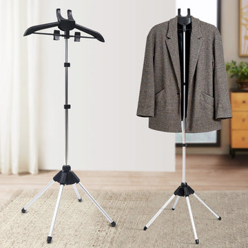 Colgador portátil para planchar con tabla de mano, altura ajustable, ideal para camisas y ropa ligera, juego de rejilla de vapor metálica