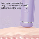 Amoladora Eléctrica para Pies con Doble Cabezales (Grosor/Fino) y 3 Velocidades - Dispositivo de Uñas y Pedicura USB, Herramienta Ligera para el Hogar, Batería de Litio Duradera - Blanco/Morado