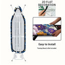 Accesorio de Planchado Decorativo 2D, Funda para Tabla de Planchar con Diseño de Gatos y Borde Elástico - Tamaño Estándar, Ideal para el Hogar o Regalo para Amantes del Artesanato, Accesorios para Lavandería, 1 Unidad (Tabla no Incluida), 2D Plano