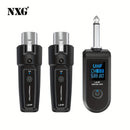 Transmisor receptor sin varillas NXG 2pcs/1pc, compatible con sistema de micrófono XLR, jack de 6.35mm, transmisión a larga distancia 2.4GHz, recargable USB, para micrófonos condensador y dinámicos