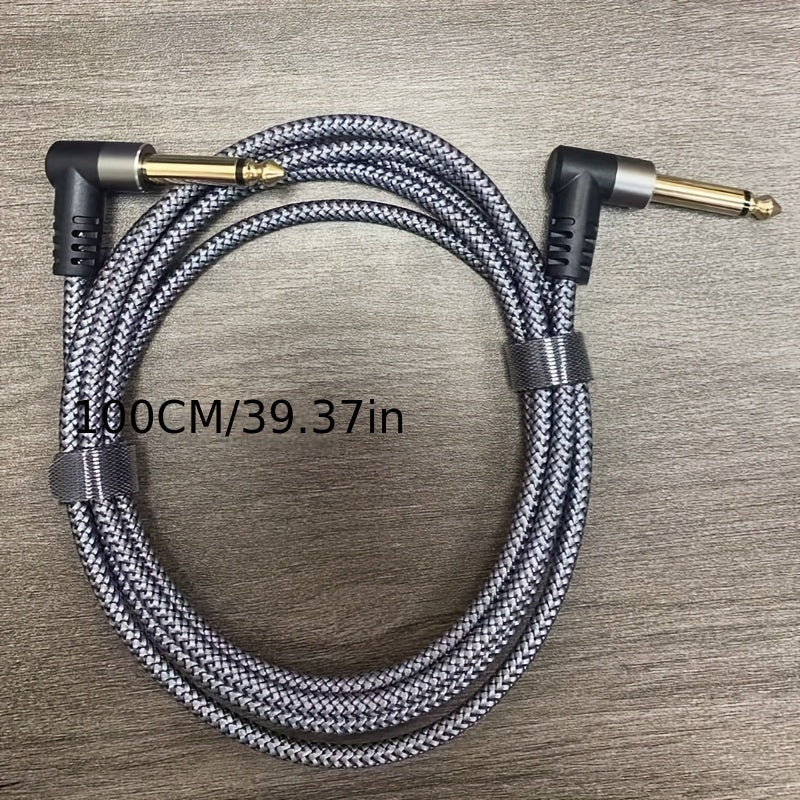 Cables de amplificador para guitarra y bajo de alta fidelidad de 30.48 cm y 152.4 cm, cable Ethernet Cat5e redondo resistente y flexible con conectores dorados, ideal para todos los instrumentos, accesorios perfectos para amplificador de guitarra | Diseñ